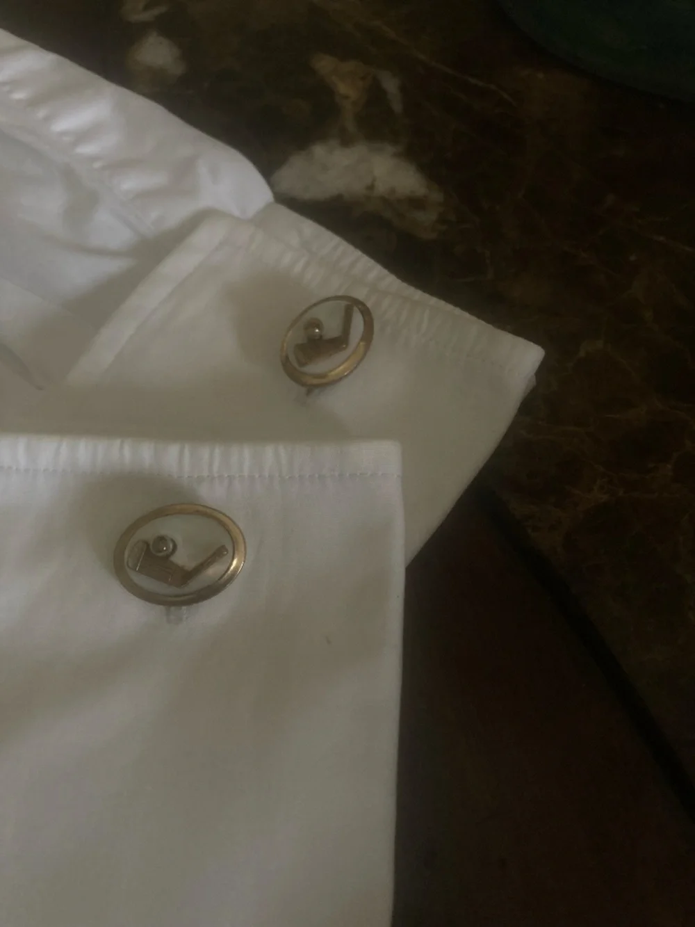 Vintage Hickok Golf Tie Bar & MOP Golf Cufflinks Set